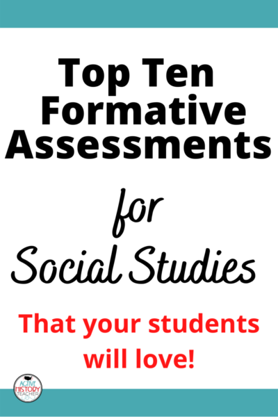 Formative Assessments in Social Studies