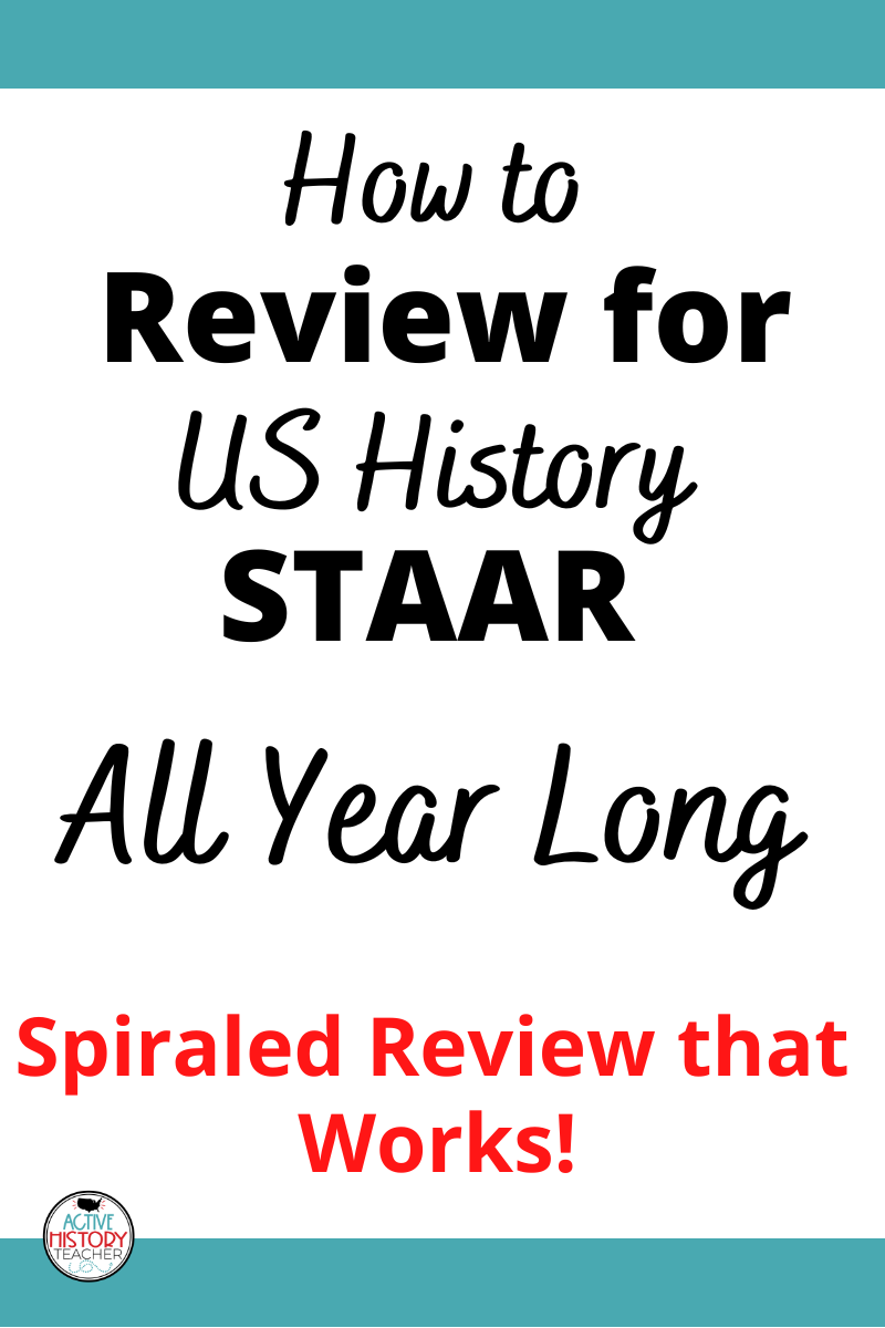 How to Engage in US History STAAR Review All Year Long Active History