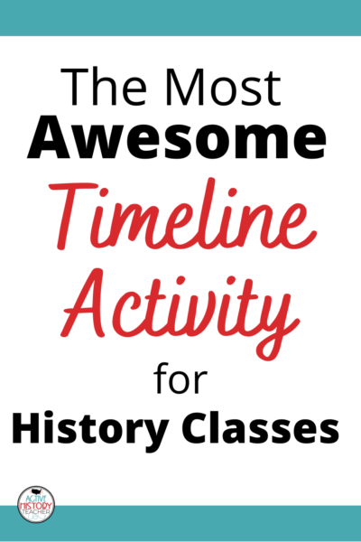 Timeline Activity for US History classes