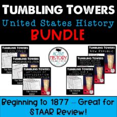 us-history-review-game-tumbling-tower-BUNDLE